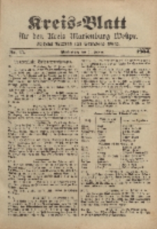 Kreis-Blatt für den Kreis Marienburg Westpreussen, 24. Februar, Nr 15.