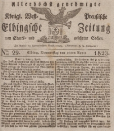 Elbingsche Zeitung, No. 29 Donnerstag, 10 April 1823