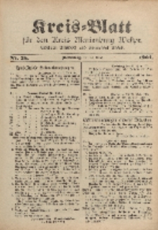Kreis-Blatt für den Kreis Marienburg Westpreussen, 30. März, Nr 25.