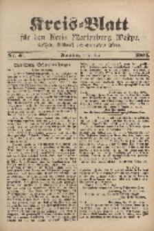 Kreis-Blatt für den Kreis Marienburg Westpreussen, 21. Mai, Nr 41.