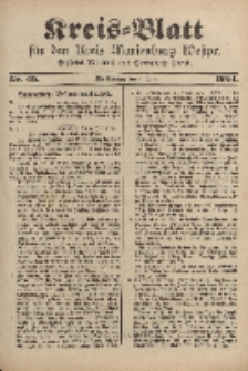 Kreis-Blatt für den Kreis Marienburg Westpreussen, 4. Juni, Nr 45.