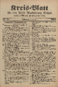 Kreis-Blatt für den Kreis Marienburg Westpreussen, 22. Juni, Nr 50.
