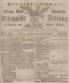 Elbingsche Zeitung, No. 32 Montag, 21 April 1823