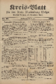 Kreis-Blatt für den Kreis Marienburg Westpreussen, 27. Juli, Nr 60.