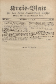 Kreis-Blatt für den Kreis Marienburg Westpreussen, 27. August, Nr 69.