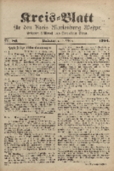 Kreis-Blatt für den Kreis Marienburg Westpreussen, 5. Oktober, Nr 80.