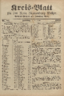 Kreis-Blatt für den Kreis Marienburg Westpreussen, 29. Oktober, Nr 86.