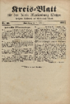 Kreis-Blatt für den Kreis Marienburg Westpreussen, 19. November, Nr 91.