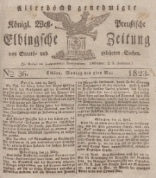 Elbingsche Zeitung, No. 36 Montag, 5 Mai 1823