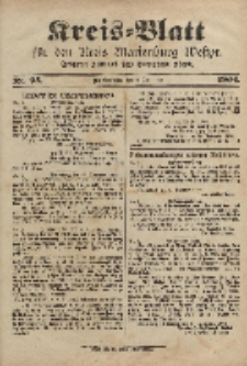 Kreis-Blatt für den Kreis Marienburg Westpreussen, 3. Dezember, Nr 95.
