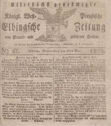 Elbingsche Zeitung, No. 37 Donnerstag, 8 Mai 1823