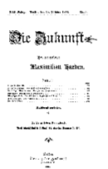 Die Zukunft, 15. Oktober, Jahrg. XIII, Bd. 49, Nr 3.