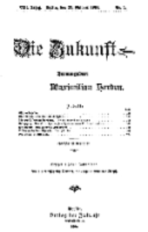 Die Zukunft, 29. Oktober, Jahrg. XIII, Bd. 49, Nr 5.