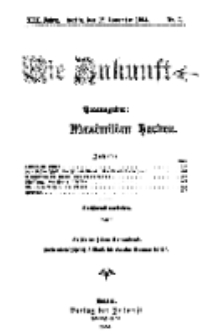 Die Zukunft, 12. November, Jahrg. XIII, Bd. 49, Nr 7.