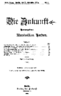 Die Zukunft, 19. November, Jahrg. XIII, Bd. 49, Nr 8.