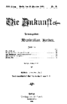 Die Zukunft, 24. Dezember, Jahrg. XIII, Bd. 49, Nr 13.