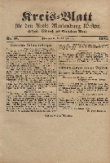 Kreis-Blatt für den Kreis Marienburg Westpreussen, 22. Februar, Nr 14.
