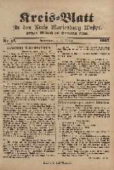 Kreis-Blatt für den Kreis Marienburg Westpreussen, 25. Februar, Nr 15.