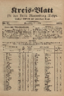 Kreis-Blatt für den Kreis Marienburg Westpreussen, 4. März, Nr 17.