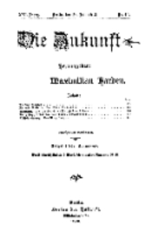 Die Zukunft, 26. Juli, Jahrg. XXI, Bd. 84, Nr 43.