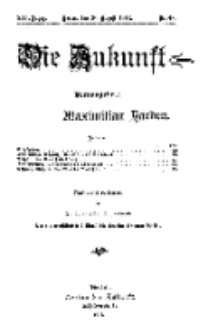 Die Zukunft, 30. August, Jahrg. XXI, Bd. 84, Nr 48.