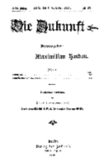 Die Zukunft, 6. September, Jahrg. XXI, Bd. 84, Nr 49.