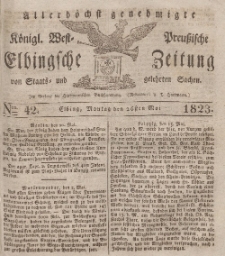 Elbingsche Zeitung, No. 42 Montag, 26 Mai 1823