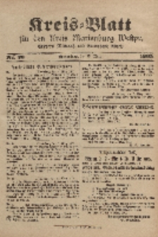 Kreis-Blatt für den Kreis Marienburg Westpreussen, 15. März, Nr 20.