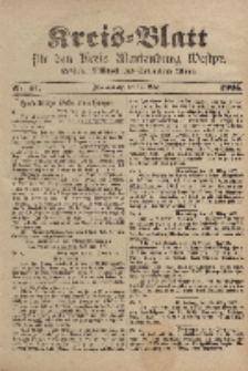 Kreis-Blatt für den Kreis Marienburg Westpreussen, 18. März, Nr 21.