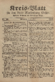 Kreis-Blatt für den Kreis Marienburg Westpreussen, 22. März, Nr 22.