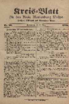 Kreis-Blatt für den Kreis Marienburg Westpreussen, 25. März, Nr 23.