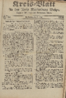 Kreis-Blatt für den Kreis Marienburg Westpreussen, 26. April, Nr 32.