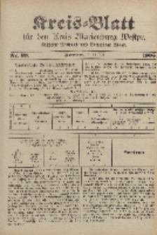 Kreis-Blatt für den Kreis Marienburg Westpreussen, 20. Mai, Nr 39.