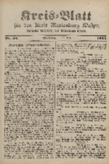 Kreis-Blatt für den Kreis Marienburg Westpreussen, 24. Mai, Nr 40.