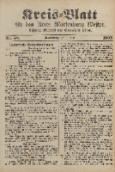 Kreis-Blatt für den Kreis Marienburg Westpreussen, 21. Juni, Nr 48.