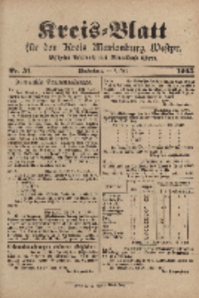 Kreis-Blatt für den Kreis Marienburg Westpreussen, 1. Juli, Nr 51.