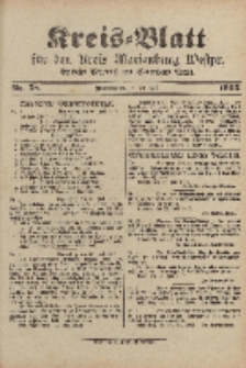 Kreis-Blatt für den Kreis Marienburg Westpreussen, 26. Juli, Nr 58.