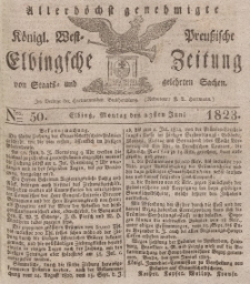 Elbingsche Zeitung, No. 50 Montag, 23 Juni 1823