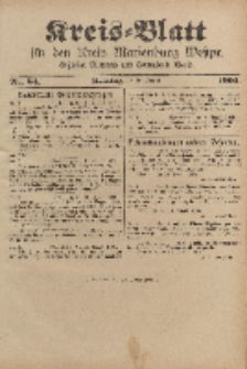 Kreis-Blatt für den Kreis Marienburg Westpreussen, 16. August, Nr 64.
