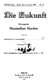 Die Zukunft, 31. Januar, Jahrg. XXVIII, Bd. 108, Nr 18.