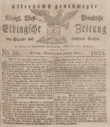 Elbingsche Zeitung, No. 52 Montag, 30 Juni 1823