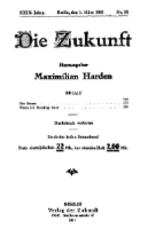 Die Zukunft, 5. März, Jahrg. XXIX, Bd. 112, Nr 23.
