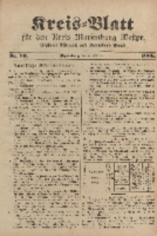 Kreis-Blatt für den Kreis Marienburg Westpreussen, 7. Oktober, Nr 80.