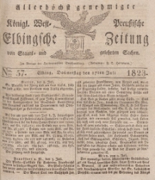 Elbingsche Zeitung, No. 57 Donnerstag, 17 Juli 1823