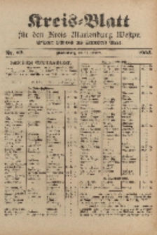 Kreis-Blatt für den Kreis Marienburg Westpreussen, 14. Oktober, Nr 82.
