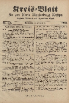 Kreis-Blatt für den Kreis Marienburg Westpreussen, 23. Dezember, Nr 101.