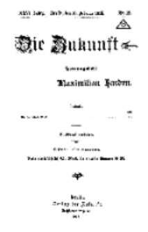Die Zukunft, 16. Februar, Jahrg. XXVI, Bd. 100, Nr 12.