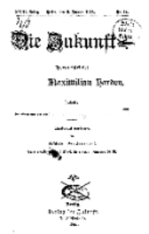 Die Zukunft, 2. Januar, Jahrg. XXIII, Bd. 90, Nr 14.