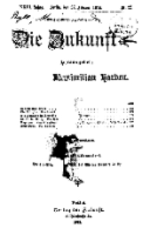 Die Zukunft, 27. Februar, Jahrg. XXIII, Bd. 90, Nr 22.