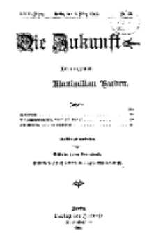 Die Zukunft, 6. März, Jahrg. XXIII, Bd. 90, Nr 23.